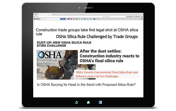 Final Rule from OSHA on Silica