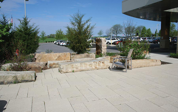 Native Stone Used for Healing Garden at Medical Center in PA