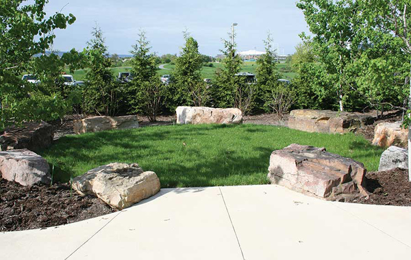 Native Stone Used for Healing Garden at Medical Center in PA