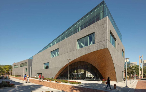Mesabi Black Granite Inspires Creative Library Design