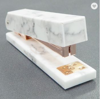 marble statuario design stapler
