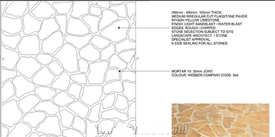yellow limestone flagstone pavers