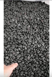 black pebbles