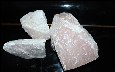 Pink Soapstone Boulders