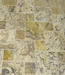 Antico Traonyx Travertine French Pattern tiles
