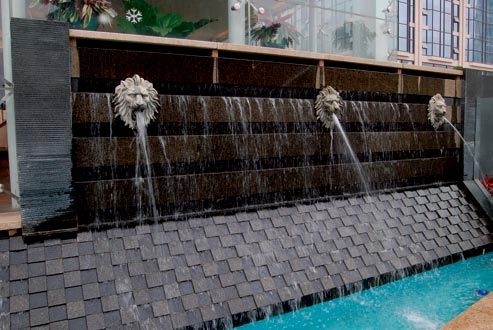 Outdoor Basalt Fountain